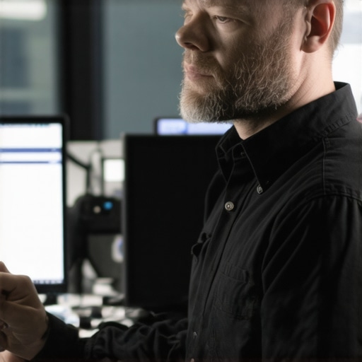 Support technician using digital diagnostics tools