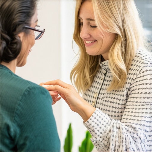 Local support professional providing assistance in a community environment.