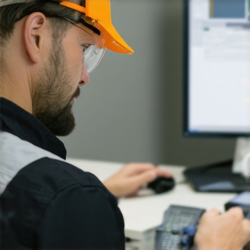 Support technician helping a business on-site, depicting trustworthy service