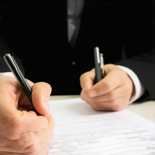 Business professional examining a support contract emphasizing refund terms.